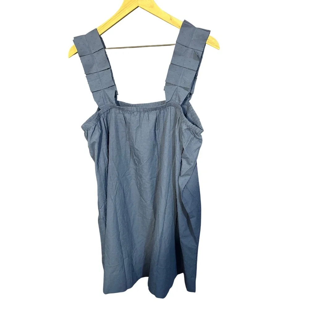 Lake Sleeveless Blue Ruffle-Strap Dress - Picture 2 of 5